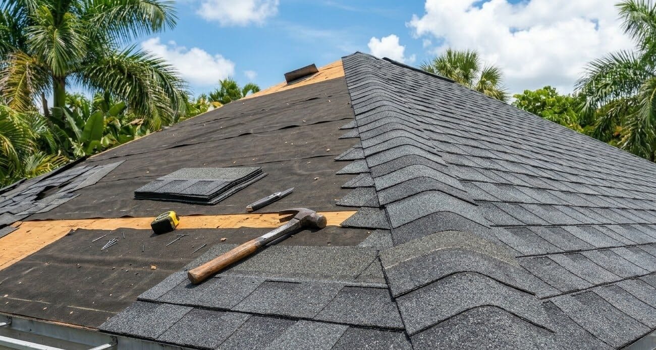 Soffit and fascia repair on a Florida home