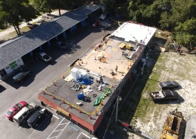 Roofing jobsite photo: commercial flat roof