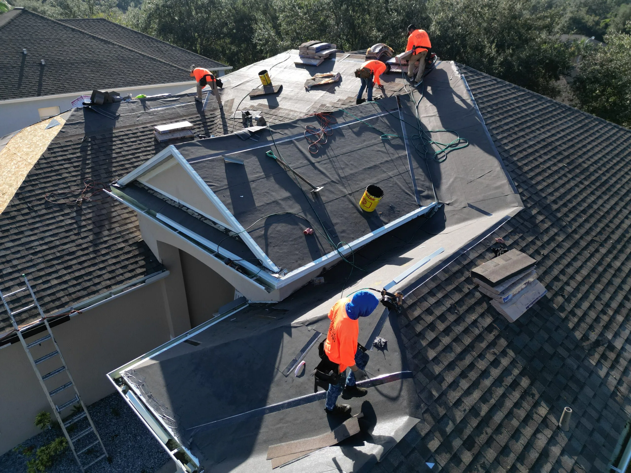 Scheduled roof maintenance and proactive cleaning in Brooksville, FL by Protech Roofing.